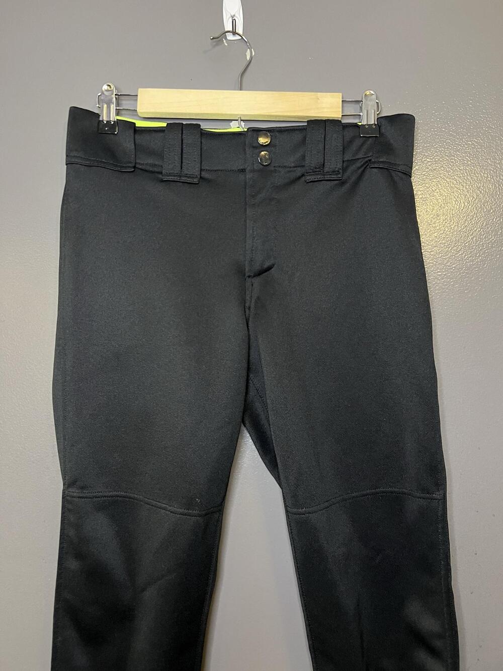 Mizuno Performance Pants Womens Small Black Cropped Baseball Softball Pants